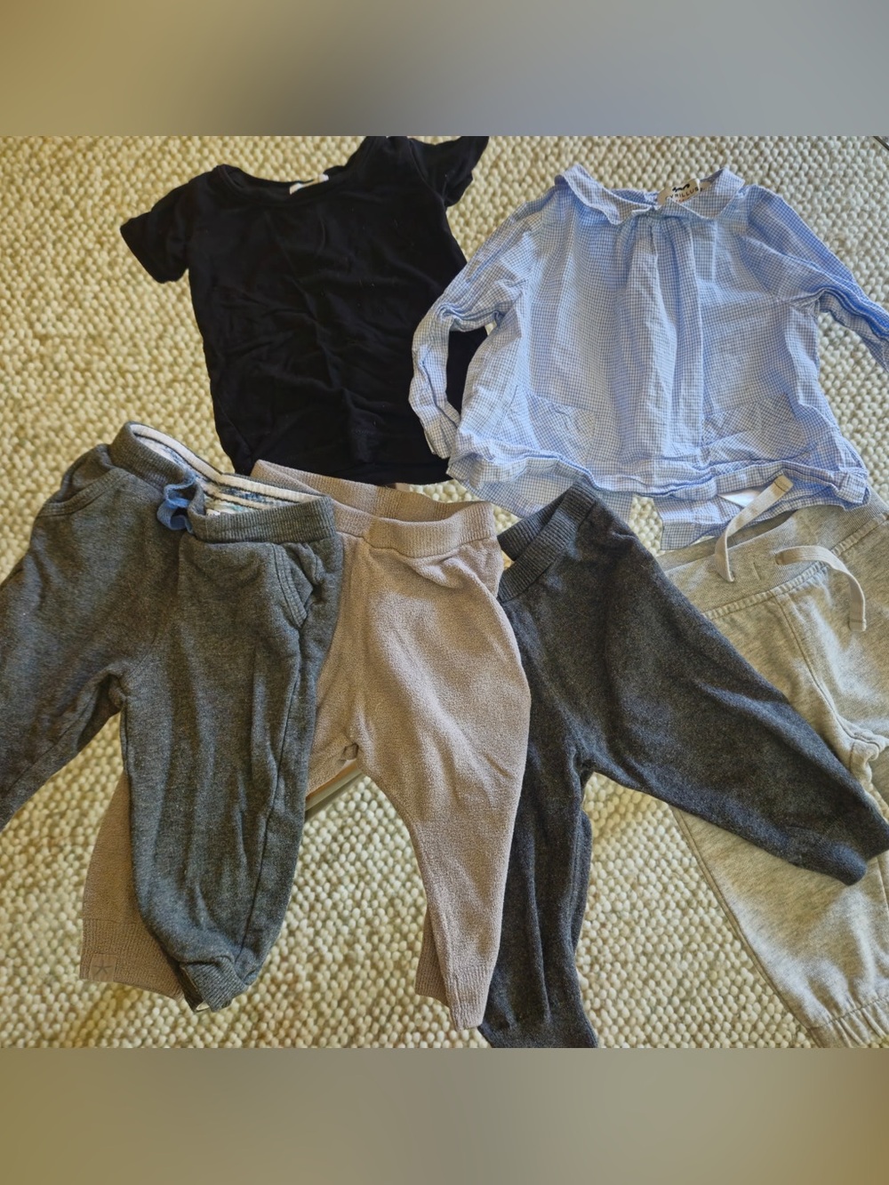 Lot of  boys 6-12mo. Clothing. Includes Baby Gap, Splendid, Cyrillus.